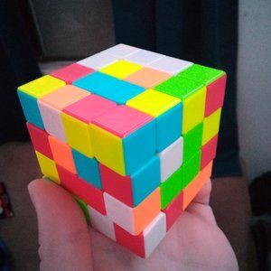 Unsolved 4x4 speed cube